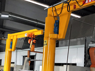 BZD electric single beam column folding arm cantilever crane