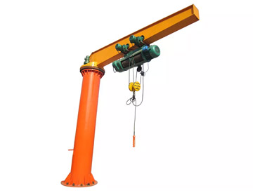 10 ton column mounted floor jib crane with hoist