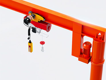 Column type electric rotating cantilever crane