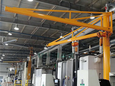 Column type double arm electric cantilever crane